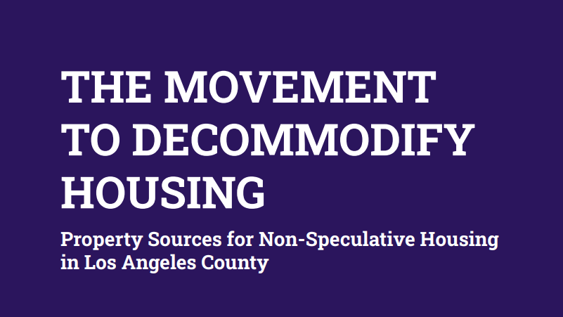 Expanding Non Speculative Housing To Sustain Affordability For